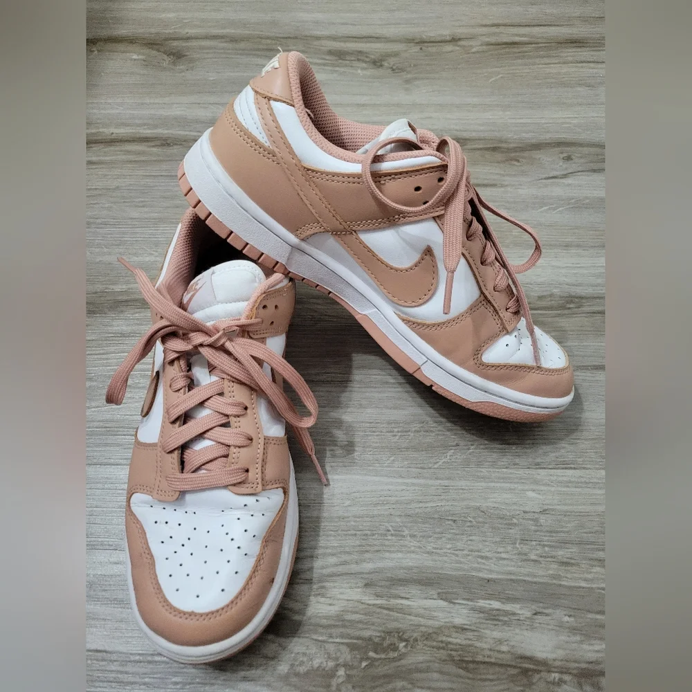 Nike Dunk Low 'Rose Whisper' Athletic Shoes Size 8.5 - Picture 5 of 7